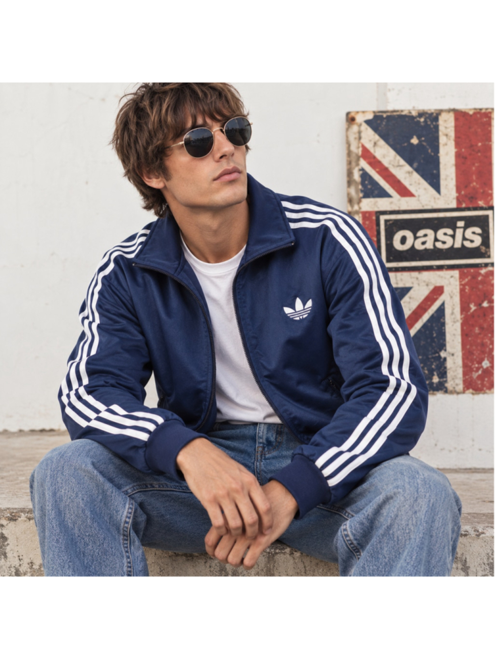 Adidas Originals 2011 Firebird Track Jacket Navy Men's Vintage Style XL